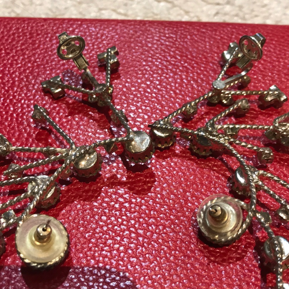 Rhinestone earrings - Picture 4 of 4